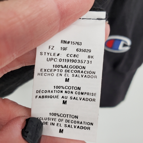 Champion Dangerous Prayers Long Sleeve T-Shirt Mens Medium Black - Picture 5 of 7